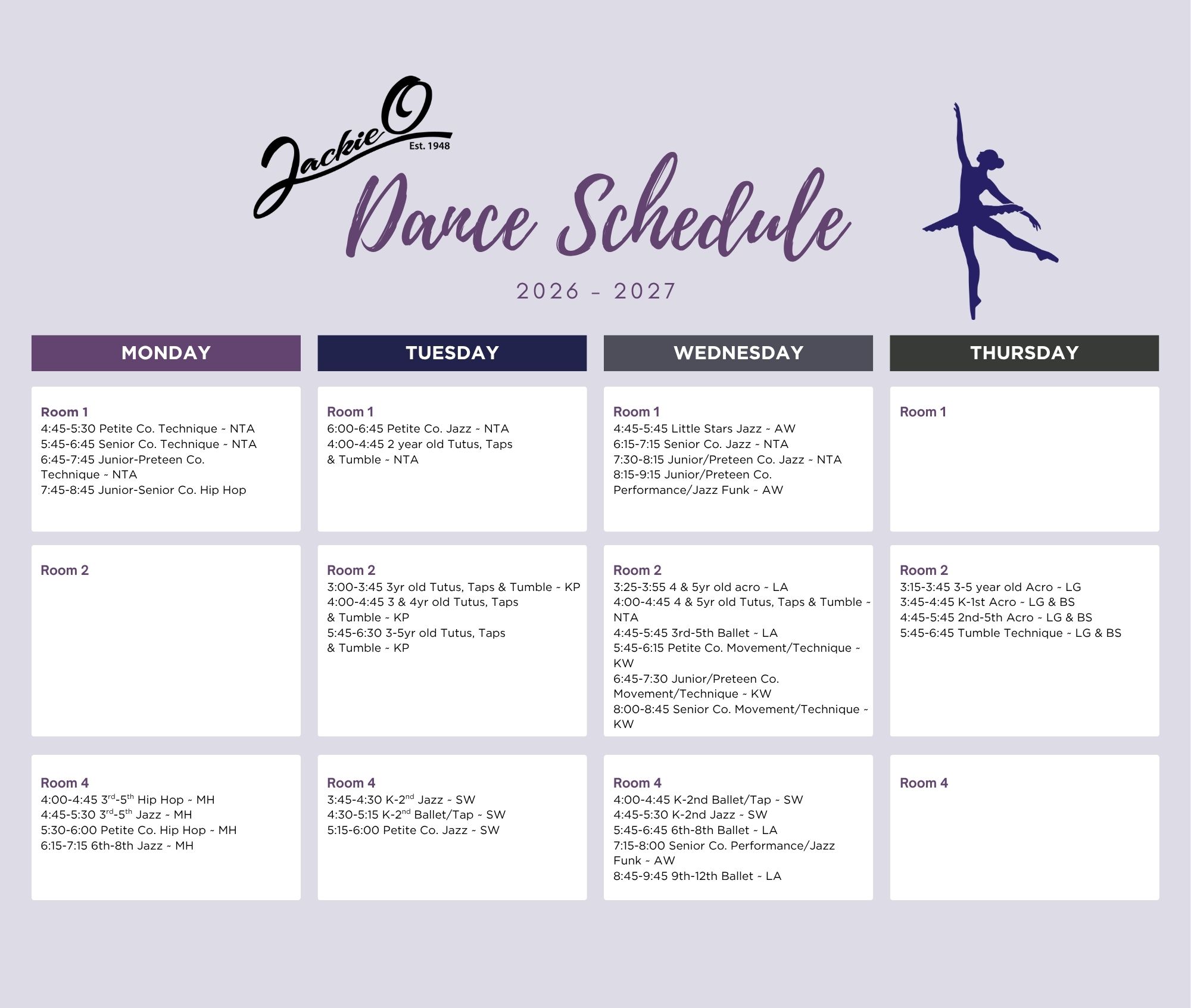 Jackie O'Neal School of Dance is a school for both the serious and recreational dancer to study and develop a love for dance.